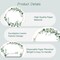 Disposable Paper Placemats - 100 Pack Green Eucalyptus Leaves Round Table Mats, 13.7 Inch, Perfect for Birthday, Baby Shower, Party Decoration